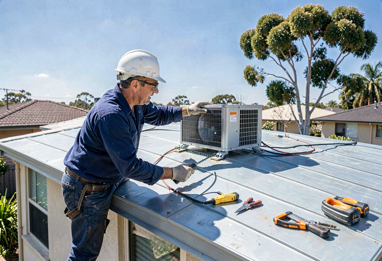 Evaporative cooling installation